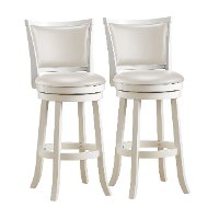 White Wash Bar Stools (Set of 2) - Woodgrove-3