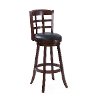 Cappuccino/ Black Leatherette Bar Stool - Woodgrove-2