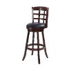Cappuccino/ Black Leatherette Bar Stool - Woodgrove-3