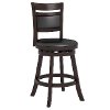 Cappuccino/ Black Leatherette Counterstool - Woodgrove-2