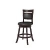 Cappuccino/ Black Leatherette Counterstool - Woodgrove-3