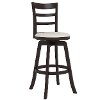 Espresso/ White Ladder Back Bar Stool- Woodgrove-2
