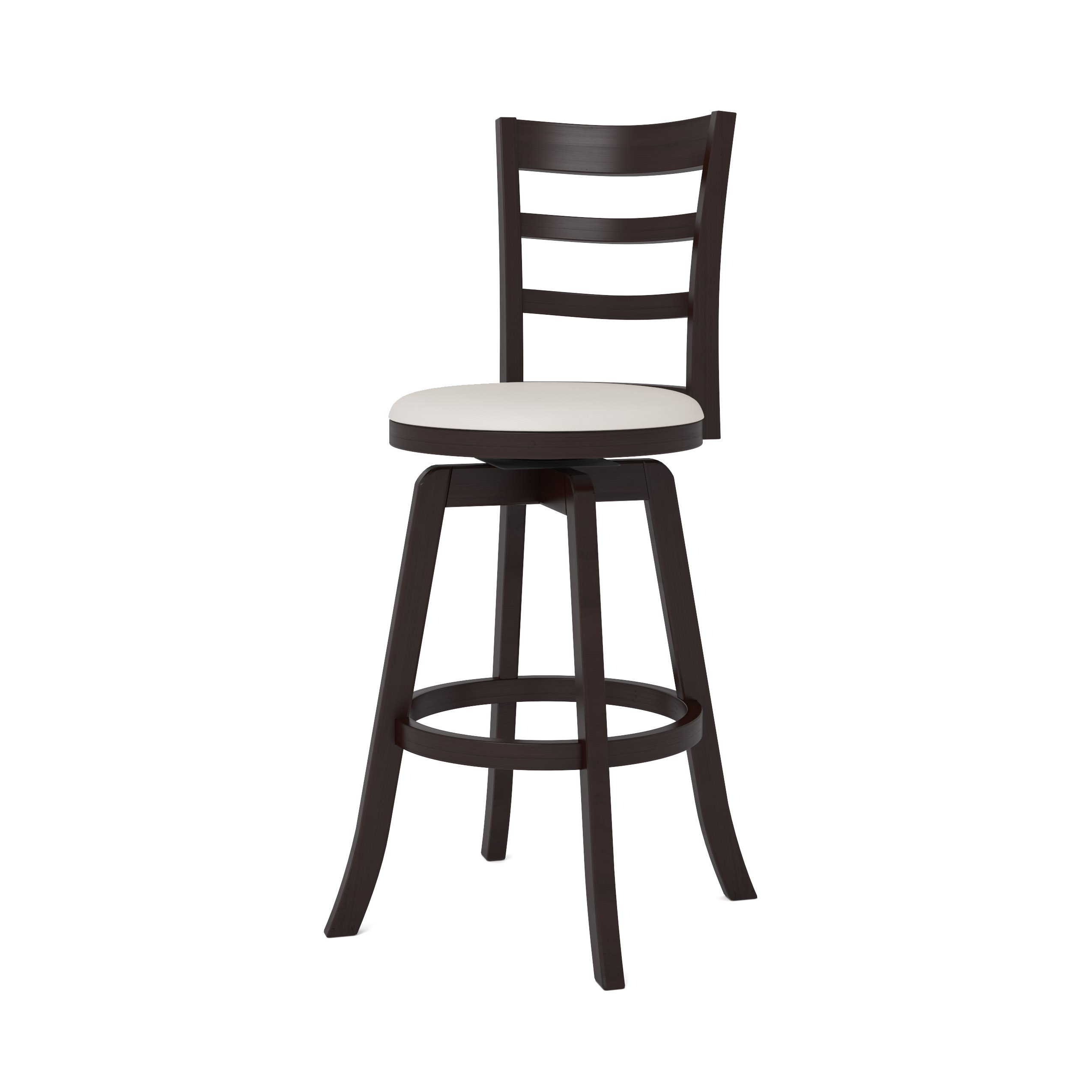 Espresso/ White Ladder Back Bar Stool- Woodgrove-3