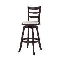 Espresso/ White Ladder Back Bar Stool- Woodgrove-3