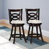 Cappuccino/ White Counterstool (Set of 2) - Woodgrove-2