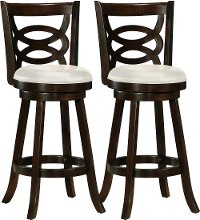 Cappuccino/ White Bar Stool (Set of 2) - Woodgrove-1