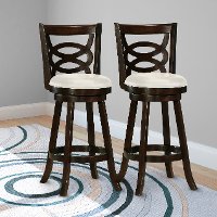 Cappuccino/ White Bar Stool (Set of 2) - Woodgrove-2