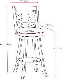 Cappuccino/ White Bar Stool (Set of 2) - Woodgrove-3
