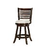 Cappuccino/ White Ladder Back Counter Height Stool (Set of 2) - Woodgrove-3