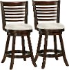 Cappuccino/ White Ladder Back Counterstool (Set of 2) - Woodgrove-2