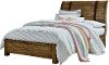 Clearance Rustic Casual Pine Full Sleigh Bed - Nelson