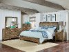 Clearance Rustic Casual Pine 6 Piece Twin Bedroom Set - Nelson