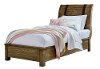 Rustic Casual Pine 6 Piece Twin Bedroom Set - Nelson-2