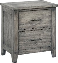 Rustic Casual Gray Nightstand - Nelson