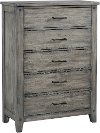 Clearance Rustic Casual Gray Chest of Drawers - Nelson