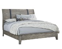 Rustic Gray Queen Sleigh Bed - Nelson-2