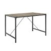 Angle Iron Wood Dining Table (48 Inch)