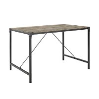 Angle Iron Wood Dining Table (48 Inch)