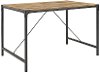 Angle Iron Wood Dining Table (48 Inch) -1