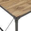 Angle Iron Wood Dining Table (48 Inch) -2