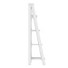 White Wood Ladder Bookcase (55 Inch) -2
