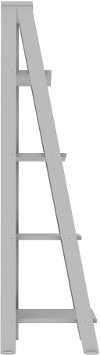 Gray Wood Ladder Bookcase (55 Inch)-2