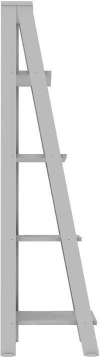 BS55LDGY Gray Wood Ladder Bookcase (55 Inch)-2