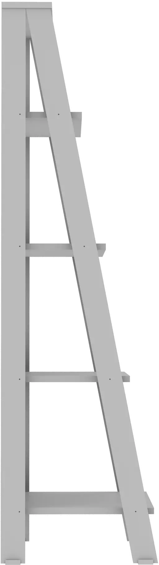 BS55LDGY Gray Wood Ladder Bookcase-2
