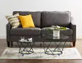 AF28CLRGGBL Glass Geometric Nesting Coffee Tables