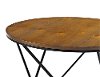 Oak/ Black Geometric Nesting Coffee Tables