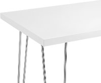 White Hairpin Leg Writing Desk (42 Inch) -2
