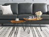 Walnut Hairpin Leg Wood Nesting Coffee Table Set