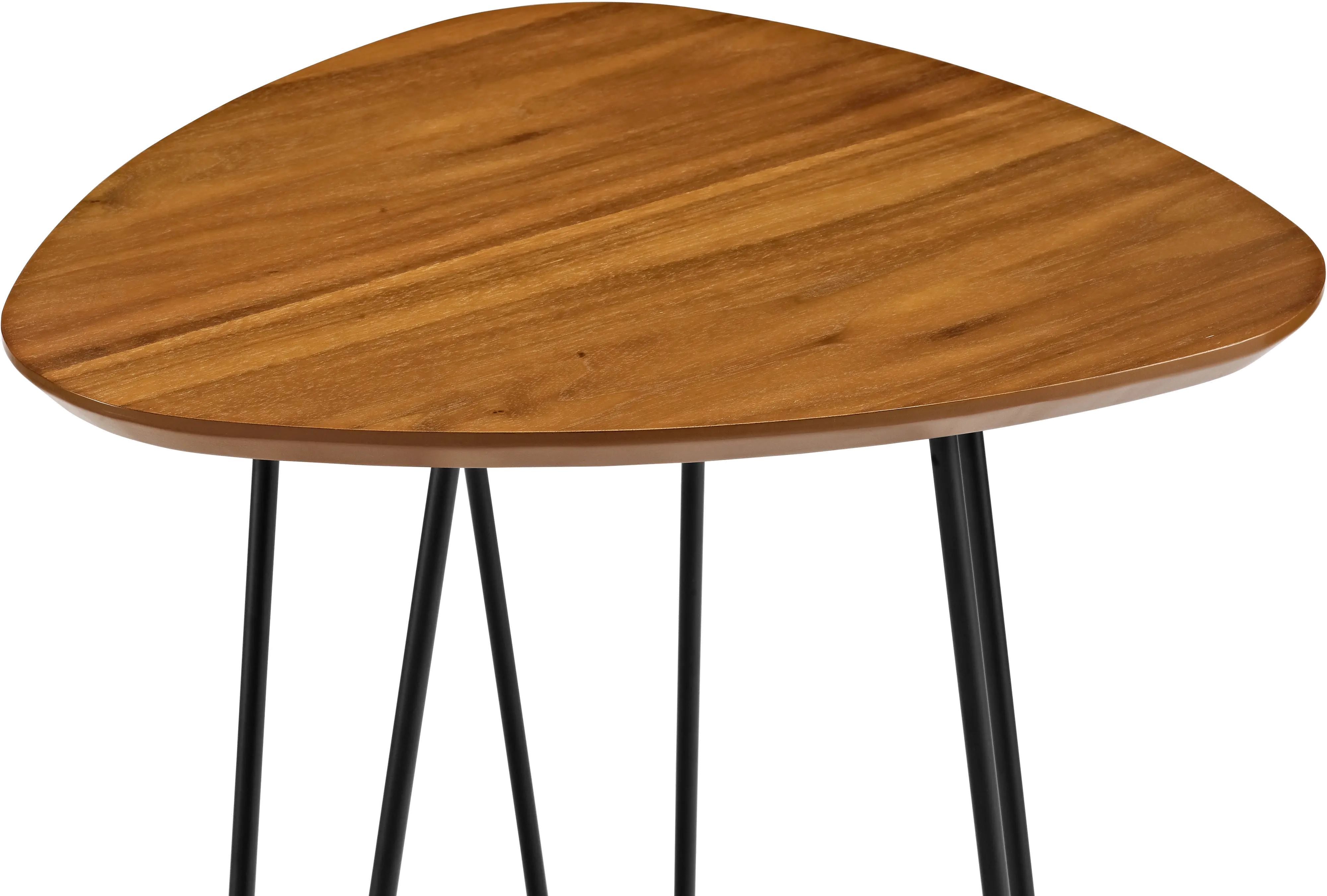 AF18HPSTWT Walnut Hairpin Leg Wood Side Table (18 Inch)-2