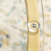Glass Top 36 Inch Round Coffee Table with Gold Base-2