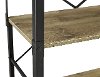Barnwood/ Black 5- Shelf Bookcase (64 Inch) -2