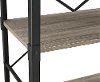 Driftwood/ Black 5-Shelf Bookcase (64 Inch) -2