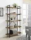 BS68UPBW Barnwood 5-Shelf Bookshelf (68 Inch)