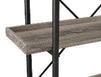 BS68UPAG Black Pipe/ Driftwood 5-Shelf Bookshelf (68 Inch)-2