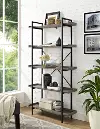 BS68UPAG Driftwood 5-Shelf Bookshelf (68 Inch)