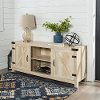 White Oak Barn Door TV Stand (58 Inch)