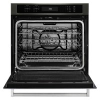 KOSE507EBS KitchenAid 27 Inch Single Wall Oven with Convection- 4.3 cu. ft. Black Stainless Steel-3