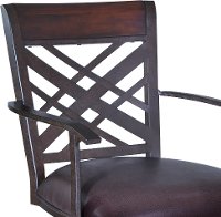 Brown Swivel Arm Counter Height Stool - Tahiti-3