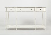 Antique White 60 Inch Console - Stately