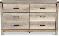 Rustic Contemporary Antiqued White Dresser - Matteo
