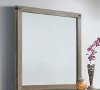 Clearance Rustic Contemporary Antiqued White Mirror - Matteo