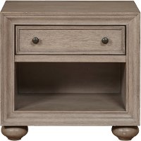 Classic Weathered Gray Nightstand - Heather