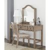 Classic Weathered Gray Vanity Desk - Heather-4