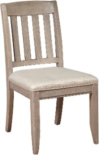 Classic Weathered Gray Vanity Chair - Heather