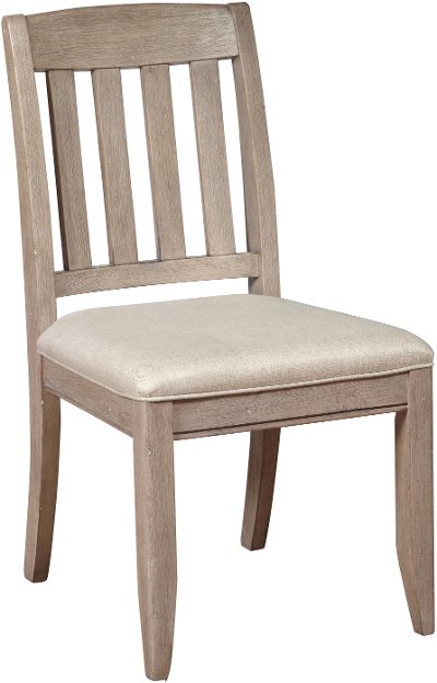 Classic Weathered Gray Vanity Chair - Heather