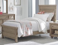 Classic Weathered Gray Twin Bed - Heather